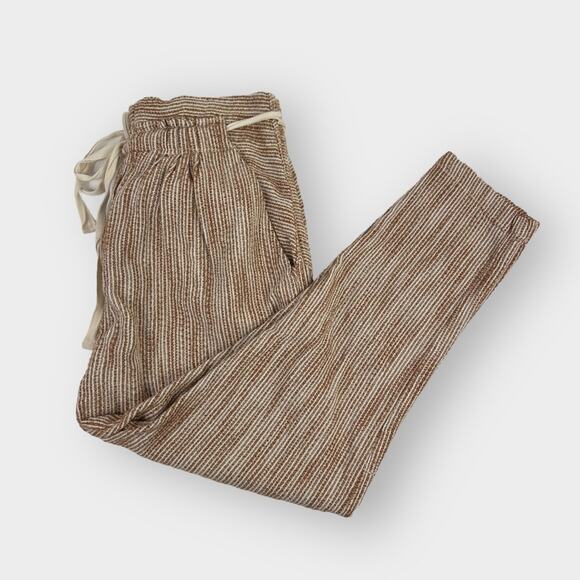 Free People Light At Sunrise High-rise Striped Pants Size 6 - Picture 2 of 8